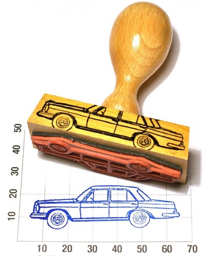 Oldtimer autostempel mercedes - oldtimer,