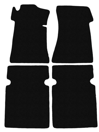 Schwarz fußmatten velour für - velour,
